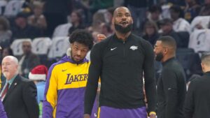 Bronny James and LeBron James