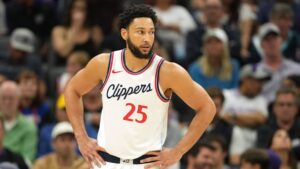 Los Angeles Clippers guard Ben Simmons during the third quarter against the Sacramento Kings.