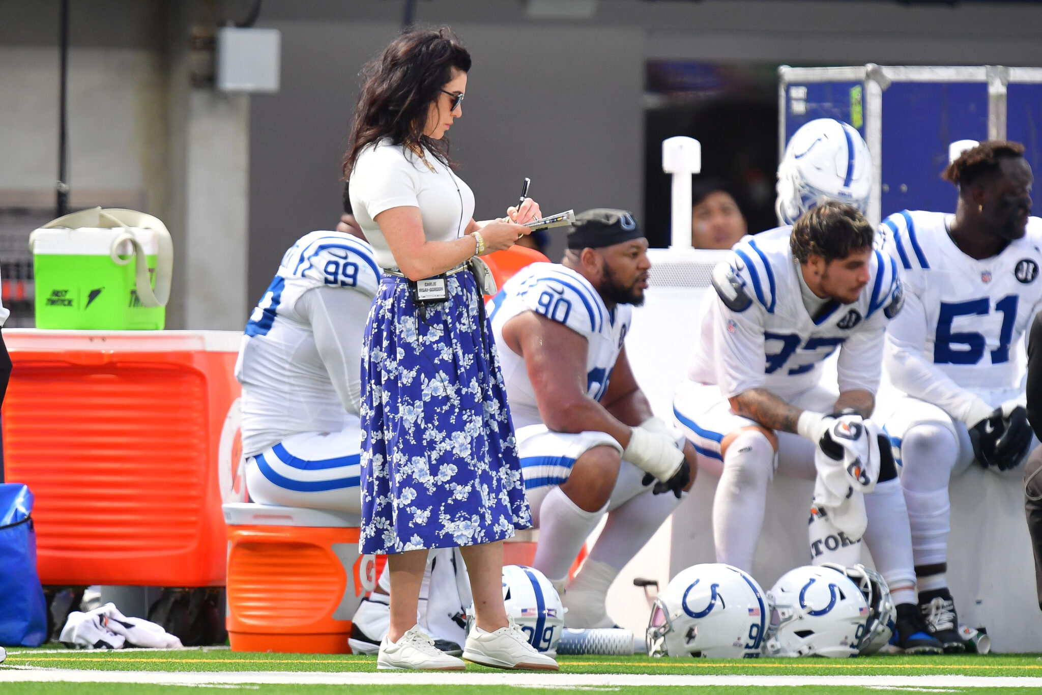 Colts' Carlie Irsay-Gordon buys round of drinks for fans in Germany