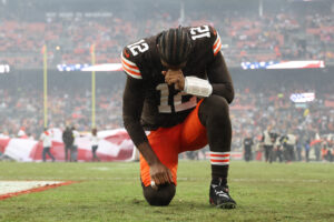 Cleveland Browns quarterback Shedeur Sanders
