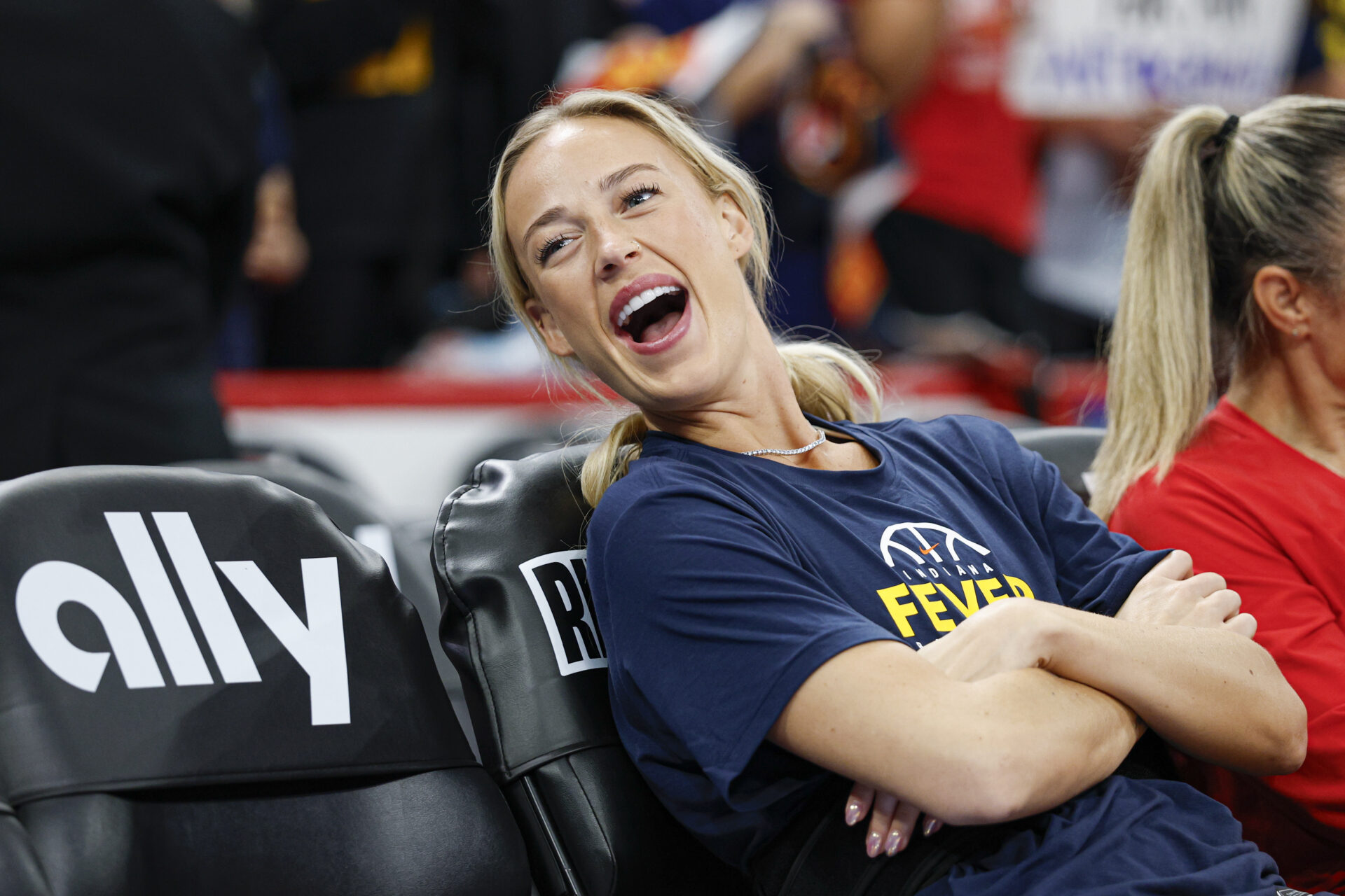 Sophie Cunningham with the Indiana Fever during the 2026 WNBA season