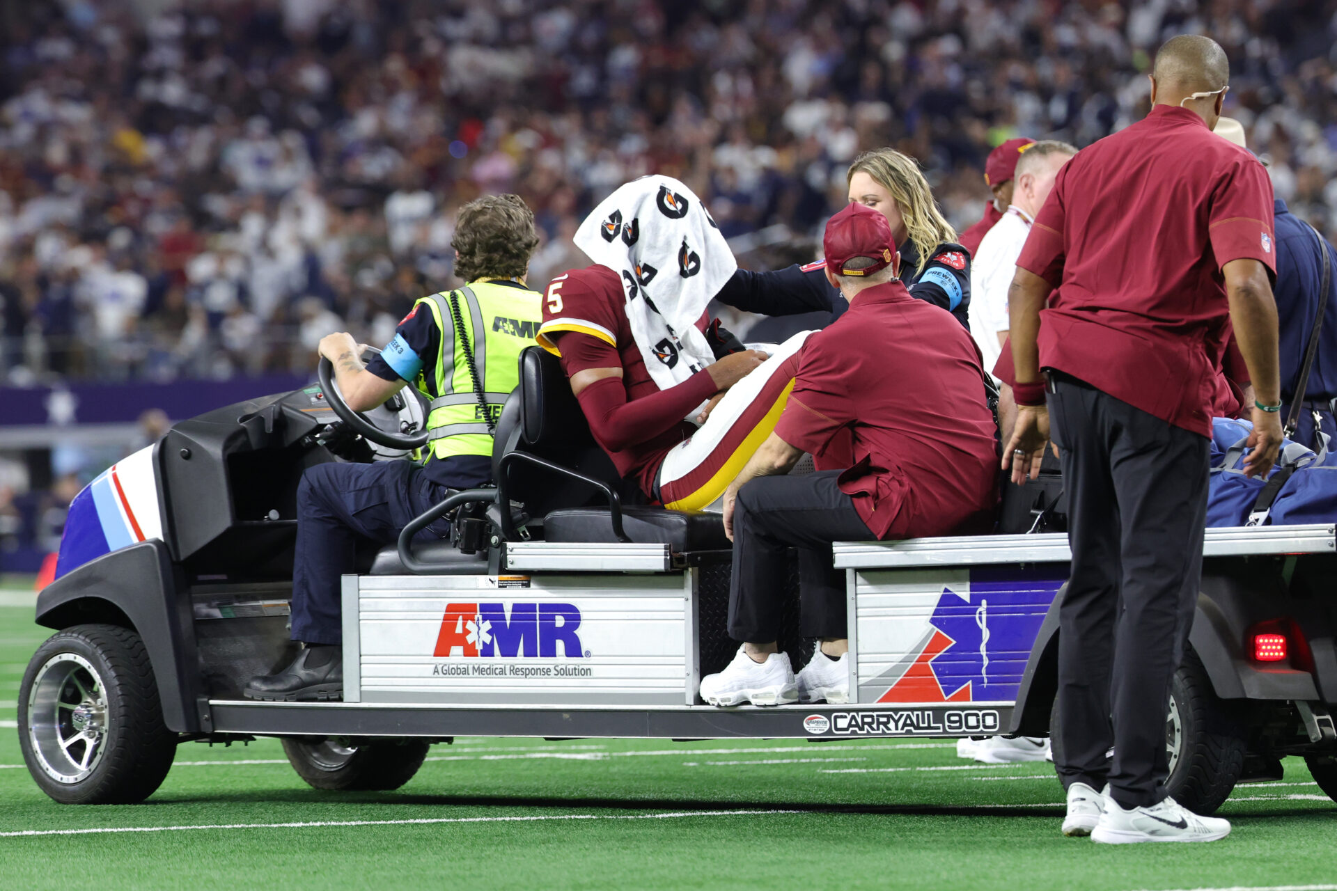 Caleb Williams avoids serious injury