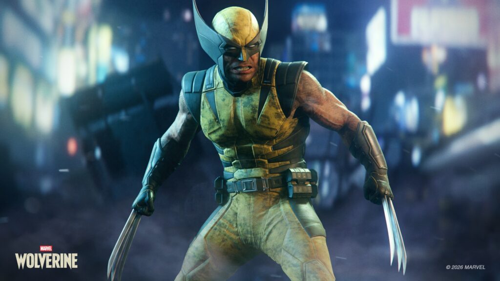 Wolverine standing with claws out in Japan