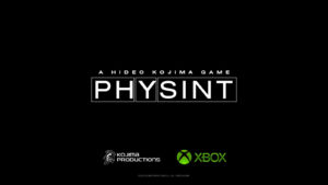 A logo for Hideo Kojima's Physint game, with Kojima and Xbox logos