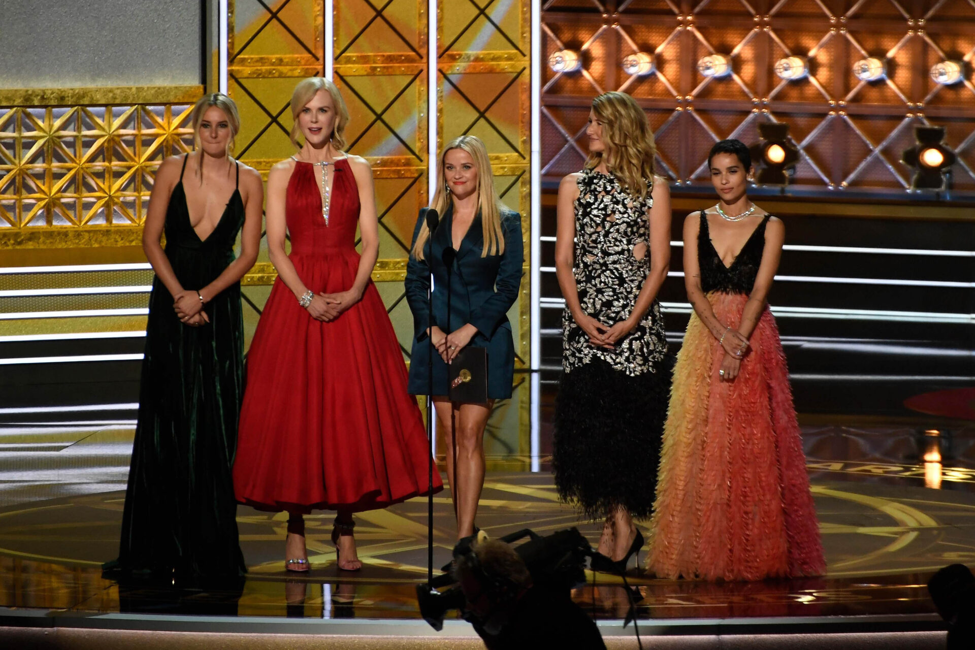 Shailene Woodley laughs off question about Aaron Rodgers after Emmys