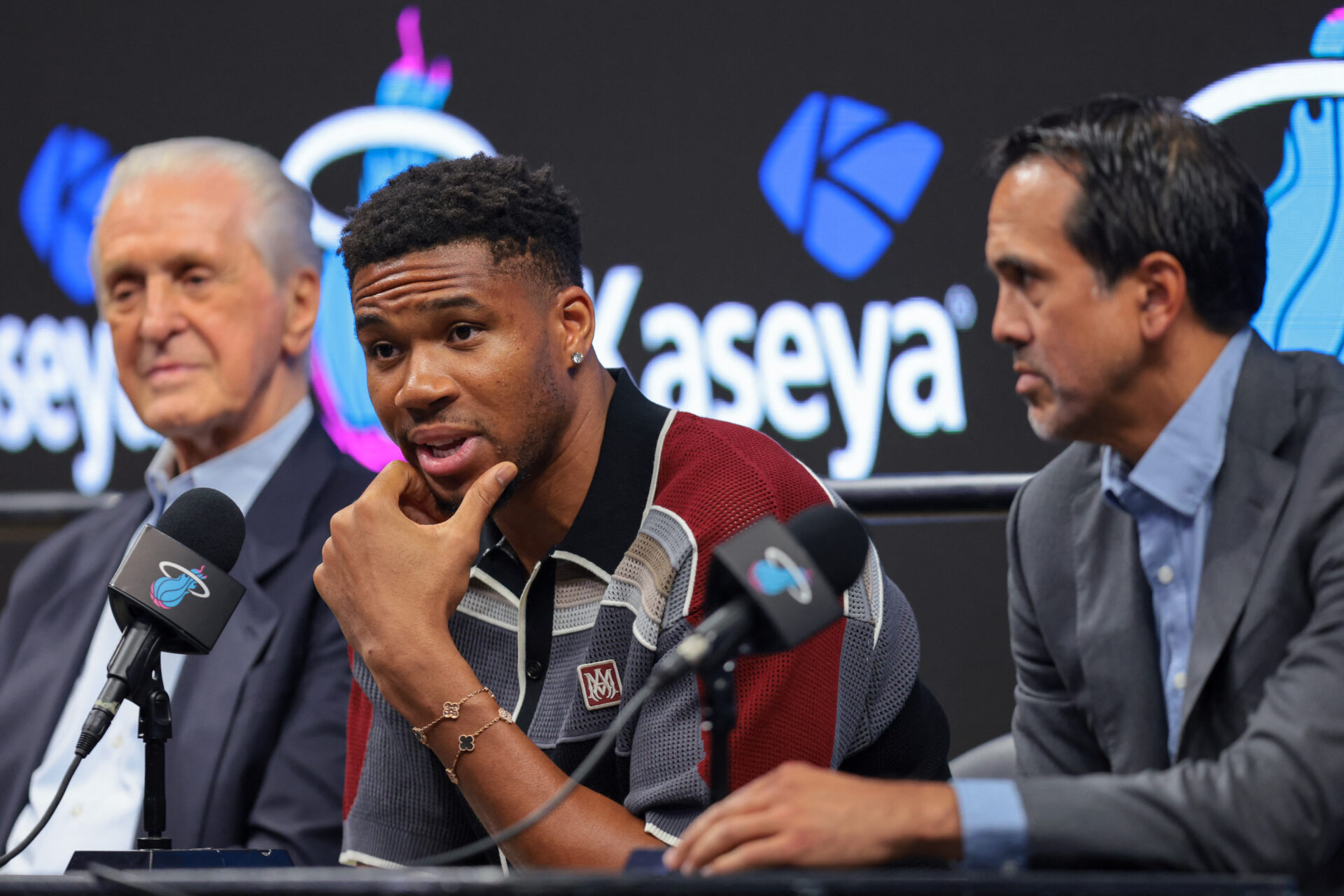 Giannis Antetokounmpo takes shot at Milwaukee Bucks after Heat Culture intro